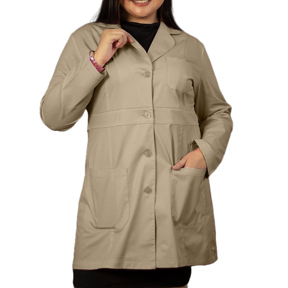 Panda Uniform by HeedFit Women Custom Lab Coat for Doctors L Khaki