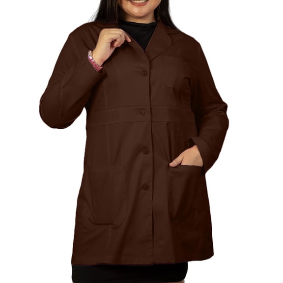 Panda Uniform by HeedFit Women Custom Lab Coat for Doctors M Chocolate
