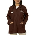thumbnail image 1 of Panda Uniform by HeedFit Women’s 32" Colored Lab Coat – Custom Fit Medical Lab Coat, Multi-Color 2XL Chocolate, 1 of 8