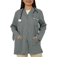 thumbnail image 1 of Panda Uniform by HeedFit Women’s 32" Colored Lab Coat – Custom Fit Medical Lab Coat, Multi-Color 9XL Grey, 1 of 8