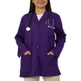 thumbnail image 1 of Panda Uniform by HeedFit Women’s 32" Colored Lab Coat – Custom Fit Medical Lab Coat, Multi-Color 7XL Purple, 1 of 8