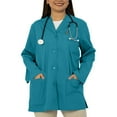 thumbnail image 1 of Panda Uniform by HeedFit Women’s 32" Colored Lab Coat – Custom Fit Medical Lab Coat, Multi-Color 2XL Teal, 1 of 8