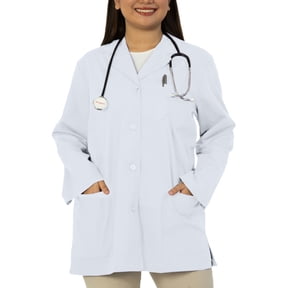 Panda Uniform by HeedFit Women’s 32" Colored Lab Coat – Custom Fit Medical Lab Coat, Multi-Color 10XL White