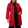 thumbnail image 1 of Panda Uniform by HeedFit Unisex Doctor Lab Coat 37" – S Red, 1 of 8
