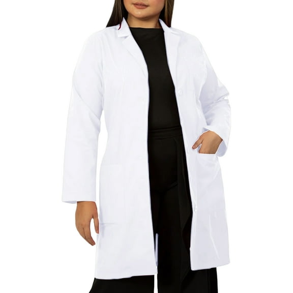 Panda Uniform by HeedFit Unisex Doctor Lab Coat 37" – 8XL White
