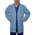 thumbnail image 1 of Panda Uniform by HeedFit Men's Lab Coat, 3 Pockets, Button Front, 31", 8XL, Ceil Blue, 1 of 6