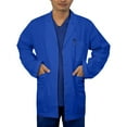 thumbnail image 1 of Panda Uniform by HeedFit Men's Lab Coat, 3 Pockets, Button Front, 31", 10XL, Royal., 1 of 6