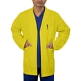 thumbnail image 1 of Panda Uniform by HeedFit Men's Lab Coat, 3 Pockets, Button Front, 31", 11XL, Yellow., 1 of 6