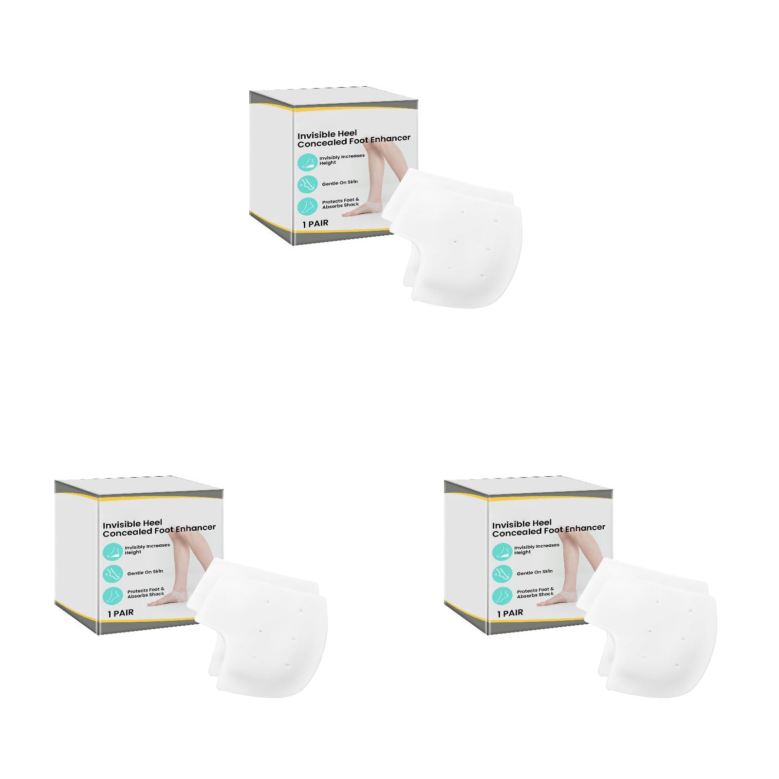 Heel Concealed Foot Enhancer 2PCS Salon Step Pedicure Stand Foot Grater