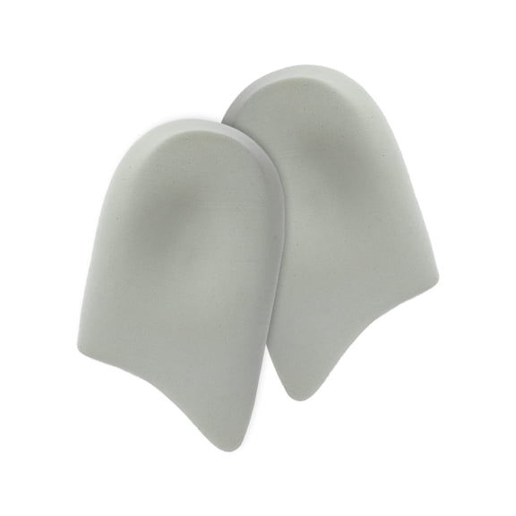 Heel Cushion Pad ½ for Spur Pain Relief, Cushions and Supports, Improved Comfort, Grey Insoles for Moderate to Severe Heel Pain - 1 Pair (2 Pieces) - Women’s Size Small
