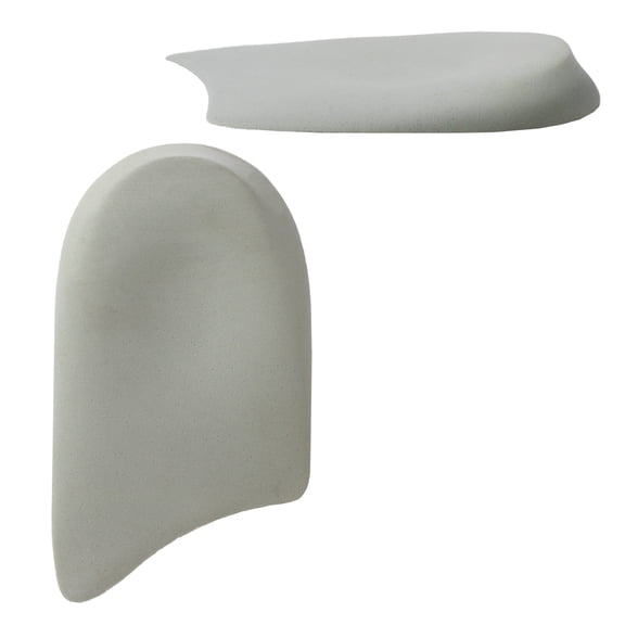 Heel Cushion Pad for Spur Pain Relief, Cushions and Supports, Improved Comfort, Grey Insoles for Moderate to Severe Heel Pain - 1 Piece - Left Foot for Womens Size Small
