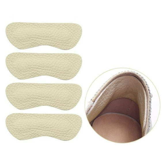 Heel Cushions Inserts, Self-adhesive Heel Grips Pads Liner Shoe Cushion for Women and Men, Shoe Pads for Shoes, Improved Shoe Fit and Comfort, 2 Pair(Beige)