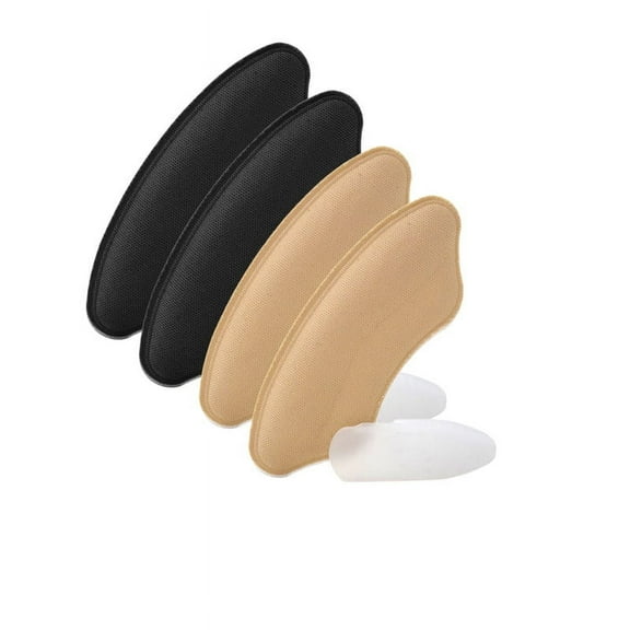 Heel Grips Liner,Heel Protectors for Shoes,Heel Cushions for Heel Pain Relief,Heel Pads for Shoes That are Too Big,Heel Lnserts for Womens, Mens (Black 6pair)…
