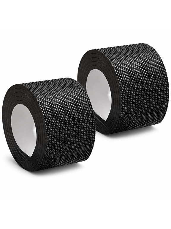 Heel Noise Reduction Tape Rolls, Black Cut-to-Fit Shoe Sole Protector Tape 2 Pack for High Heels, Dress Shoes and Quieter Steps