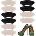 thumbnail image 1 of Heel Pads, Heel Grips Liner, Heel Inserts for Women, for Men Womens Loose Shoes, Heel Cushion Pads for Shoes Too Big, Heel Protectors for Shoes, Prevent Heel Pains Blisters, Improve Shoe Fit - 5 Pairs, 1 of 5