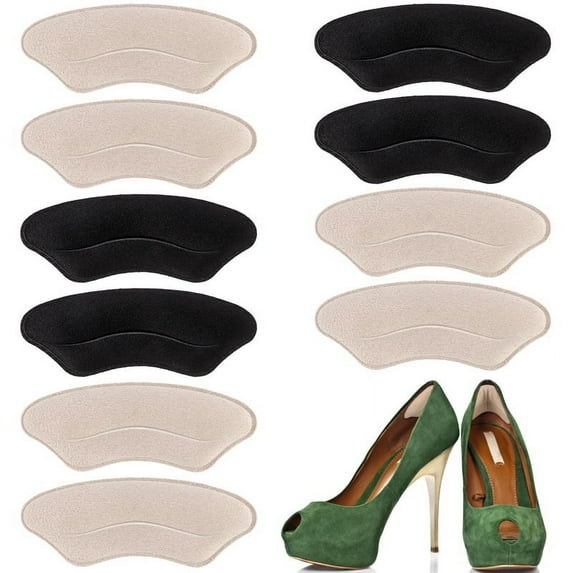Heel Pads, Heel Grips Liner, Heel Inserts for Women, for Men Womens Loose Shoes, Heel Cushion Pads for Shoes Too Big, Heel Protectors for Shoes, Prevent Heel Pains Blisters, Improve Shoe Fit - 5 Pairs