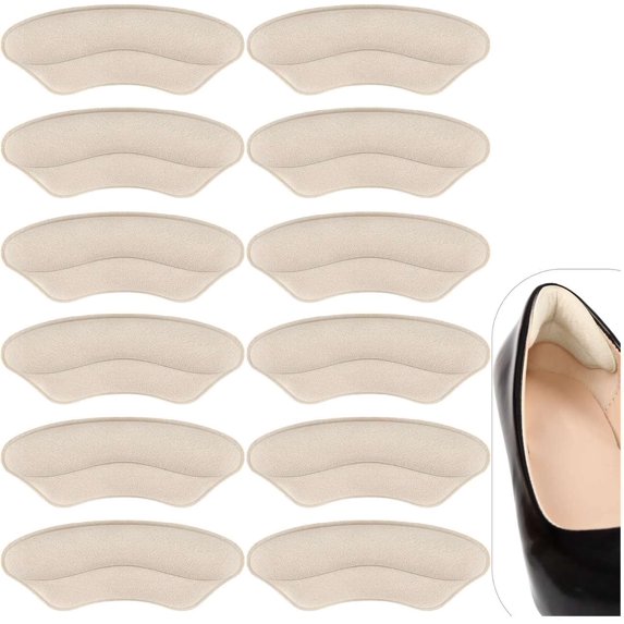 Heel Pads for Shoes That are Too Big, 20 Pairs Heel Inserts for Women Shoes, Heel Cushions to Make Shoes Tighter, Heel Liners for Loose Shoes Heel Pain Heel Blister (Black)