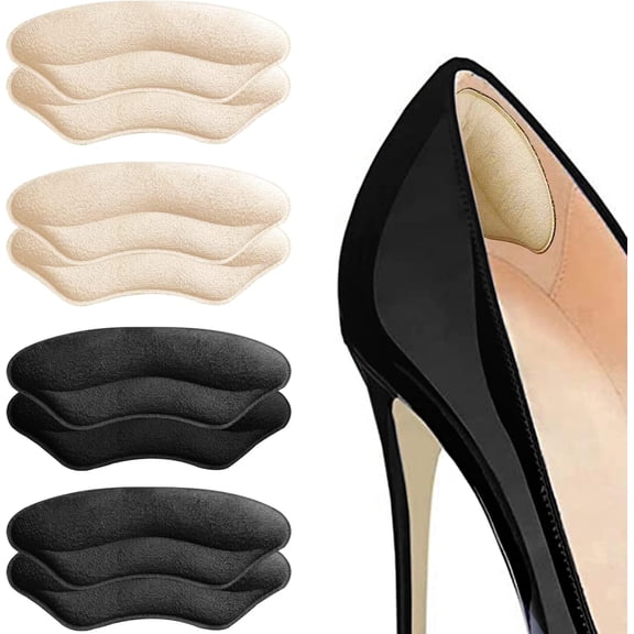 Heel Pads for Shoes,Heel Grips Liner Cushions,Heel Cushions for Heel Pain,Heel Pads for Shoes Too Big, Heel Cushion Inserts for Women Men,Fit and Comfort(20pairs Black)