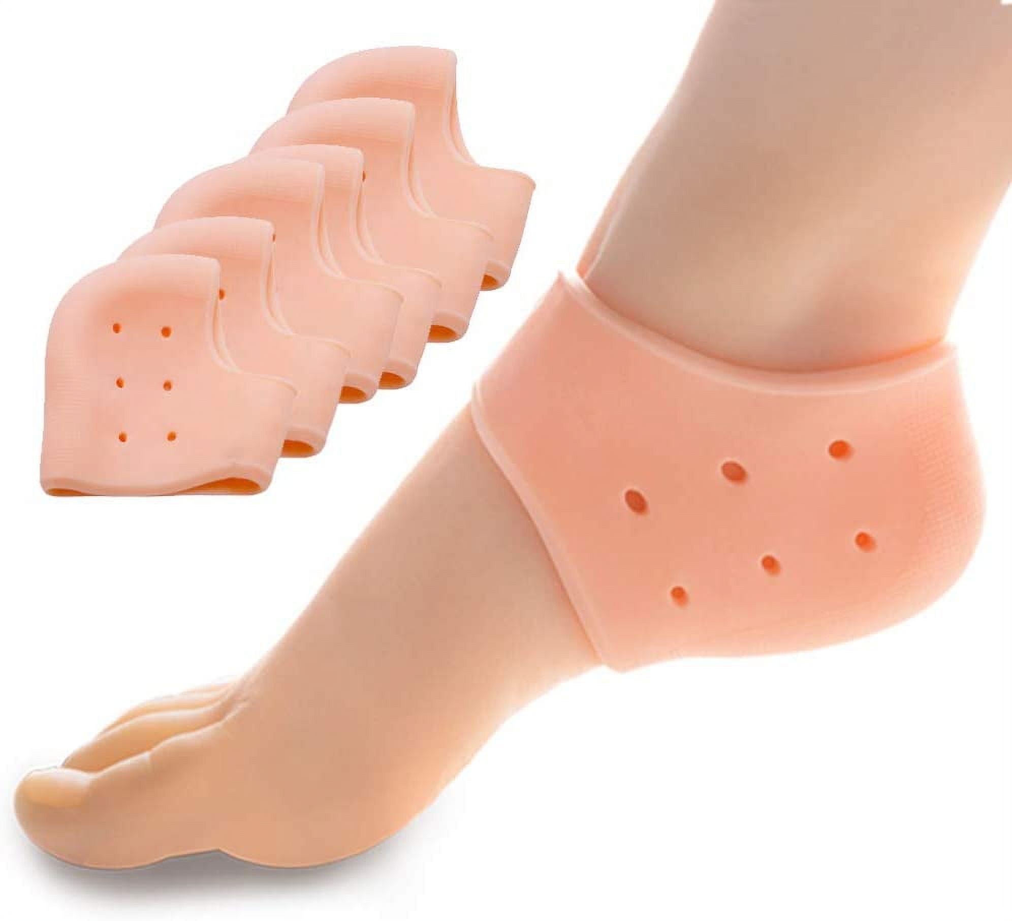Amazon.com: Dr. Foot's Heel Protectors, Heel Sleeves for Relieve Heel Pain  from Plantar Fasciitis, Heel Spur, Cracked Heels(Large - Women's 8-13.5 |  Men's 7-13) : Health & Household