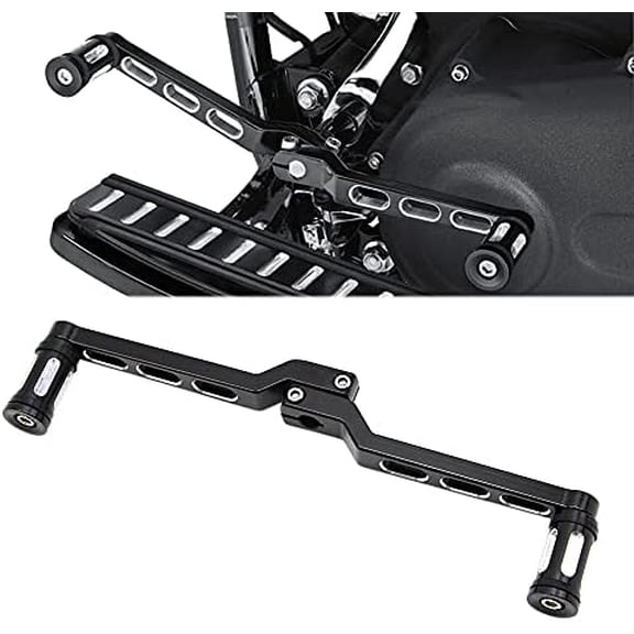 Heel Toe Gear Shift Lever + Shift Peg for Harley FL Softail/Touring, Road King, Street Glide/Tri Glide Trikes - Shifter Lever (Black)