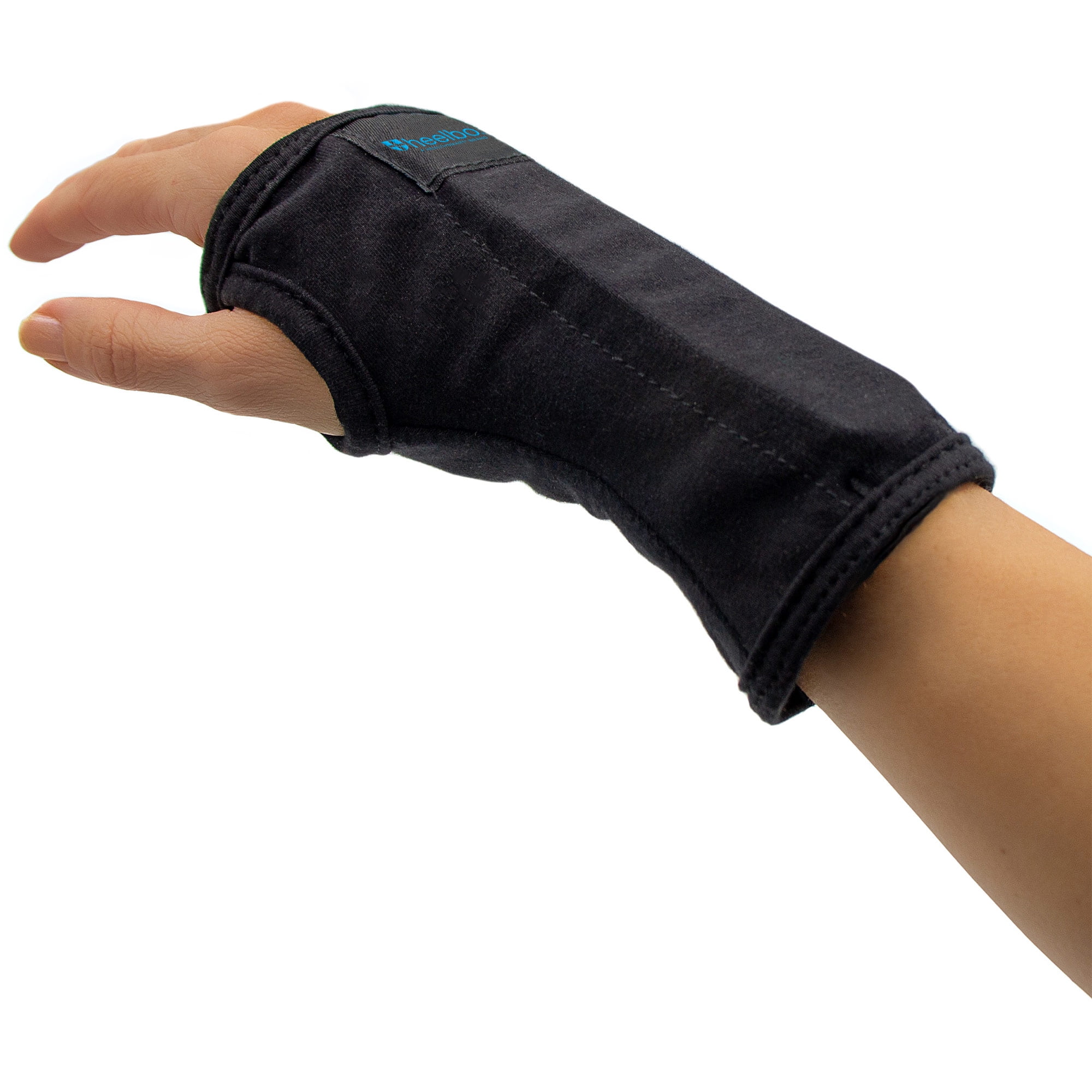 Heelbo Carpal Tunnel Wrist Brace, FSA & HSA Eligible, Carpal Tunnel Relief, Fits Left & Right Hand, Flexible Support Splint, Support Beads Improve Circulation, Medium
