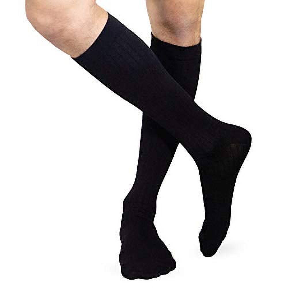 Heelbo Compression Mens Dress Socks to Energize and Relieve Tired, Achy