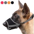 thumbnail image 1 of Heele Dog Muzzle Soft Adjustable Muzzle For Dogs Nylon, Anti Bark Anti-Bite Muzzle, Medium And Small Dogs Muzzle, S, Black, 1 of 5