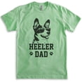 thumbnail image 1 of Heeler Dad, Unisex Men's Shirt, Australian Cattle Dog, Heeler Owner, Funny Dog Dad Gift, Heather Apple Green, Large, 1 of 6