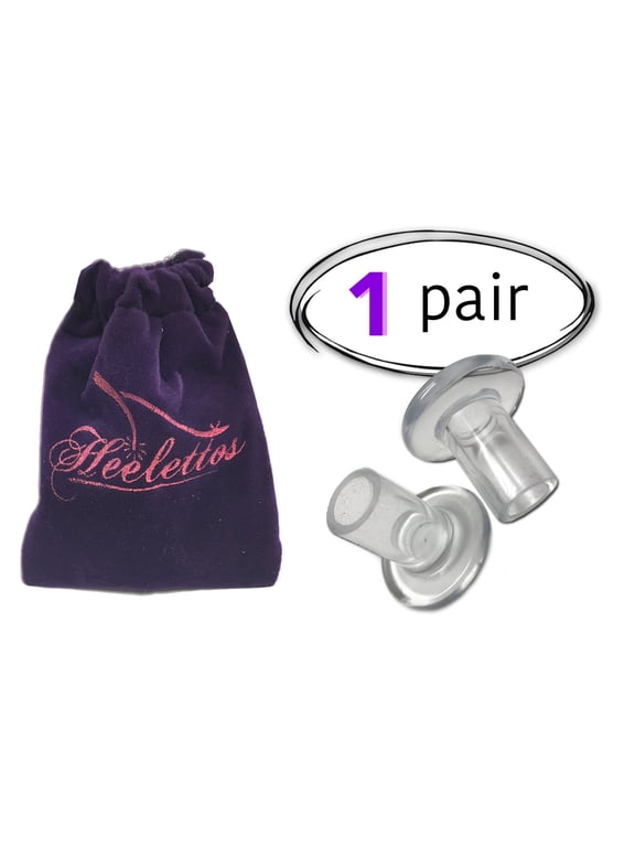 Clear High Heel Shoes Protectors 1 Pair with Free Carry Pouch