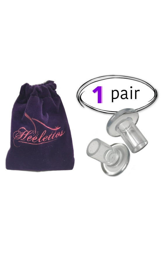 Clear High Heel Shoes Protectors 1 Pair with Free Carry Pouch