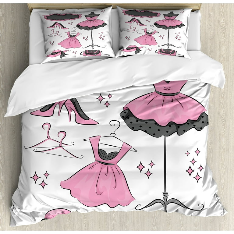 https://i5.walmartimages.com/seo/Heels-Dresses-Duvet-Cover-Set-Boutique-Inspired-Design-Hangers-Cartoon-Style-Decorative-3-Piece-Bedding-Set-2-Pillow-Shams-King-Size-Pale-Pink-White_a487db34-fbae-4227-ac82-b6a54ee3f741.40744c7eab533bb51f4103a0612f6f4a.jpeg?odnHeight=768&odnWidth=768&odnBg=FFFFFF