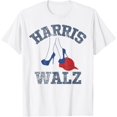 Heels Stepping on Red MAGA Hat HarrisWalz Election 2024 TShirt