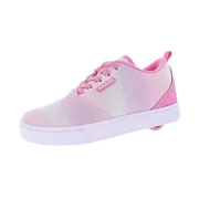 Heelys Girls Youth/Big Kids Pro 20 Fade Skate Shoes  Little Kids/Big Kids, Silver/Pink, 5 Big Kids