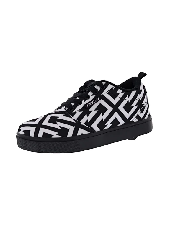 Kids Youth/Big Kids Pro 20 Prints Skate Shoes ( Little Kids/Big Kids), Black/White, 2 Little Kids