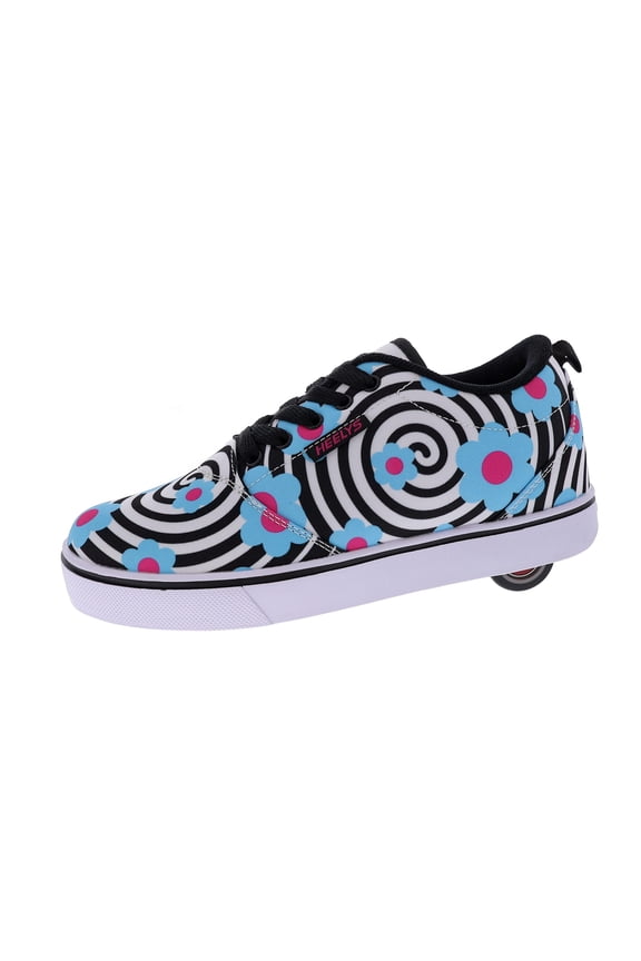 Kids Youth/Big Kids Pro 20 Prints Skate Shoes ( Little Kids/Big Kids), White/Black/Cyan, 6 Big Kids