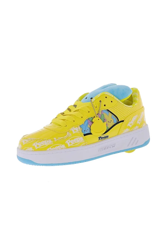 Kids Youth/Big Kids Rezerve Low Pat Peeps Skate Shoes ( Little Kids/Big Kids), Bright Yellow, 4 Big Kids