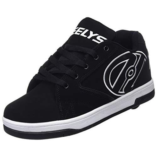 Heelys Propel 2.0 Ankle-High Synthetic Skateboarding Shoe, Black/White, 5M