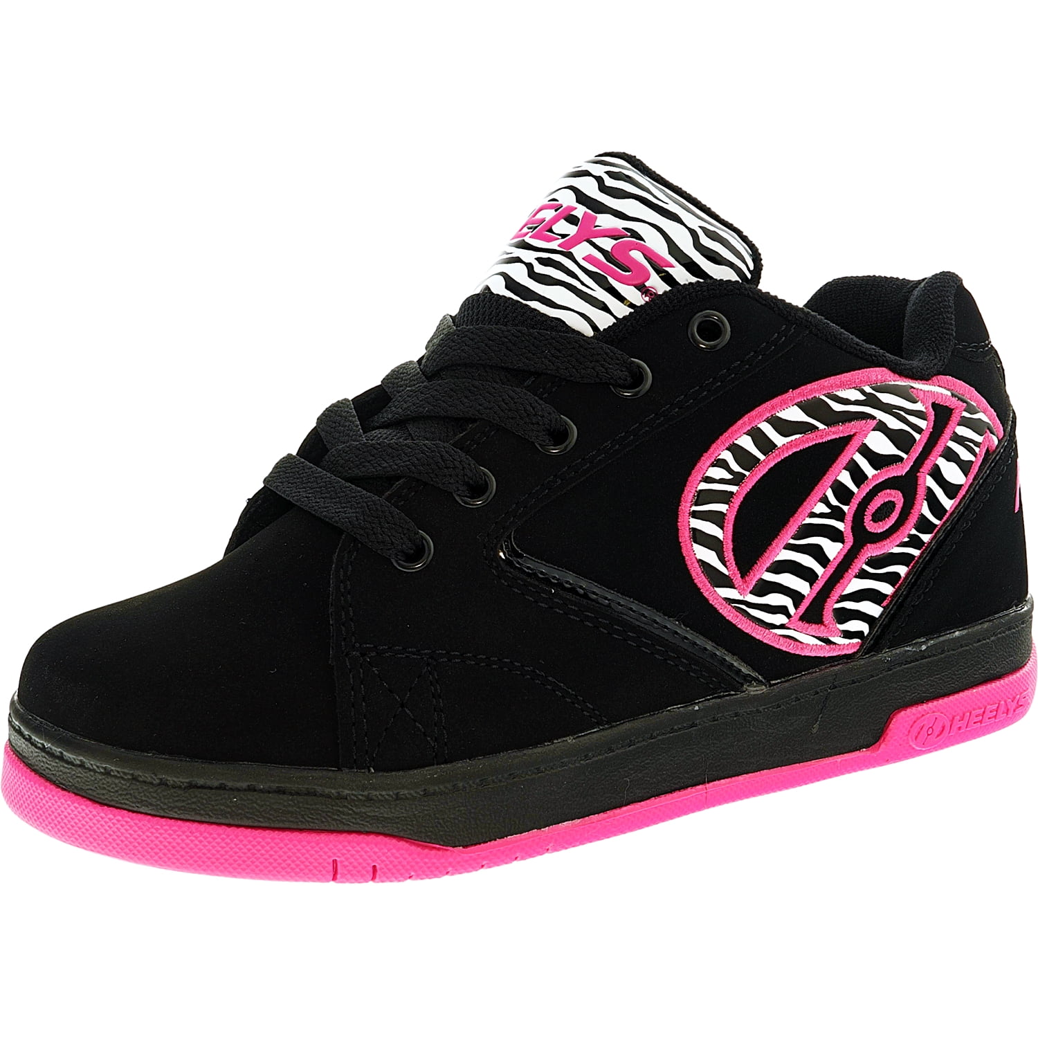 Heelys Propel 2.0 Black Hot Pink Zebra Ankle High Skateboarding