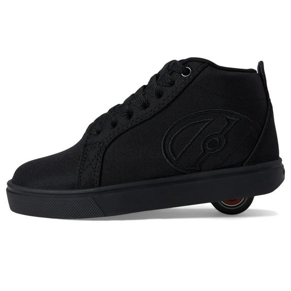 Heelys Racer 20 Mid Sneakers Black Canvas Kids Adults Removable Wheels