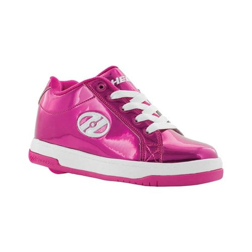 Heelys Split Chrome Girls Shoes Size 2, Color: Fuchsia/White