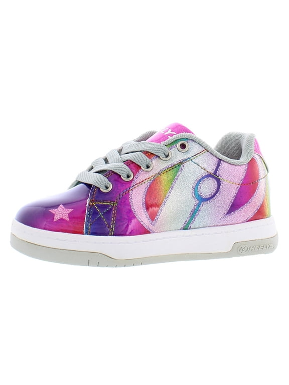 Split Girls Shoes Size 8, Color: Rainbow/Silver/Hot Pink
