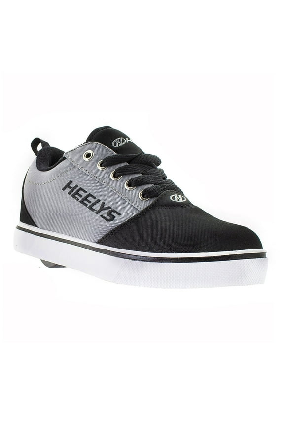 Unisex Kids Wheeled Fashion Sneakers, Medium Closed Toe Black, 2