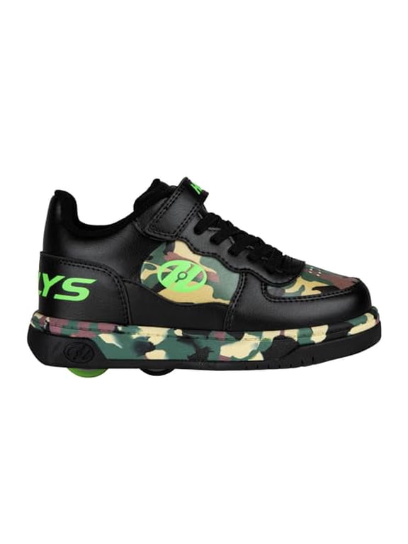 boy's Low-Top Sneaker, Black, UK 2/US