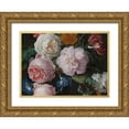 thumbnail image 1 of Heem, JD 24x19 Gold Ornate Wood Framed with Double Matting Museum Art Print Titled - Botanic II, 1 of 4