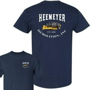 FOX PRINTTEES Heemeyer Demolition Inc Hoodie DRG, 2004 Graphic Pullover Bold Construction-Themed Sweatshirt DRG, with Unique Bulldozer Print DRG Unisex Comfort Tee T Shirt, Color: Ash, Size: S