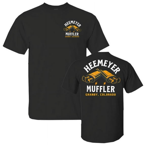Heemeyer Muffler Cotton, Grandby Colorado, Full Color Full Size For Men For Women Unisex Comfort Tee T Shirt, Color: Black, Size: L