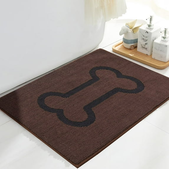 Heeneeso DB23 Absorbent Indoor Chenille Doormat, Muddy Dog Washable Mat, Absorbs Water and Moisture, Door Mat for Entry