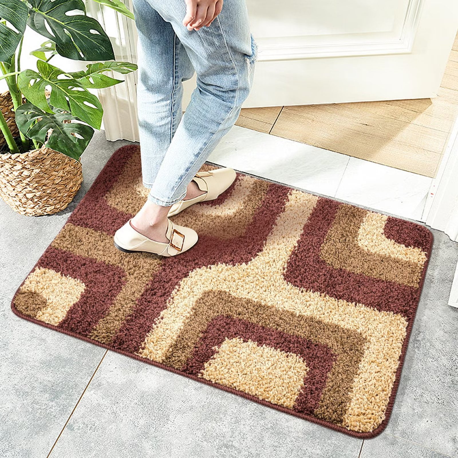 Heeneeso F23 Polypropylene Entryway Rug Indoor Door Mat Non Slip ...