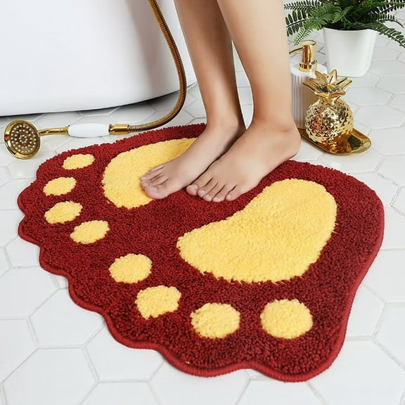 Heeneeso FT12 Non Slip Bath Toilet Mat Shower Rugs Absorbent Doormat Floor Mat