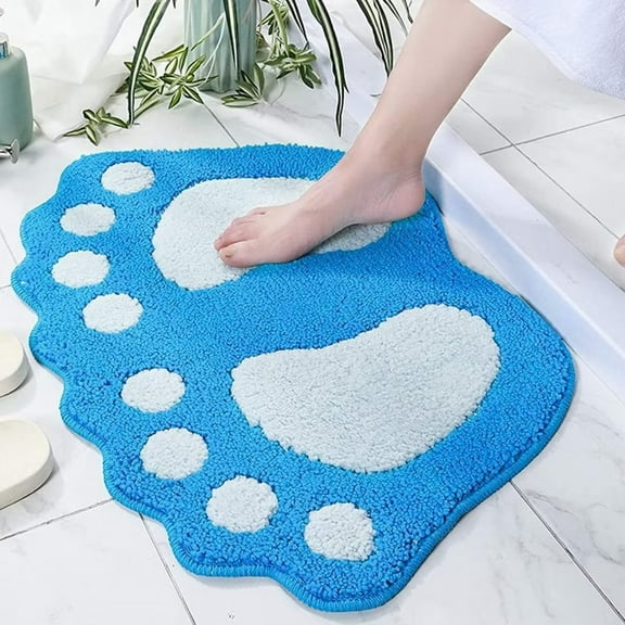 Heeneeso FT24 Non Slip Bath Toilet Mat Shower Rugs Absorbent Doormat Floor Mat